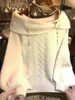 Preppy Style Sweet Knitted Sweater 2000s Aesthetic Gyaru Chic Korean Y2k Jumper Sweater Long Sleeve Coquette Knitwears 5