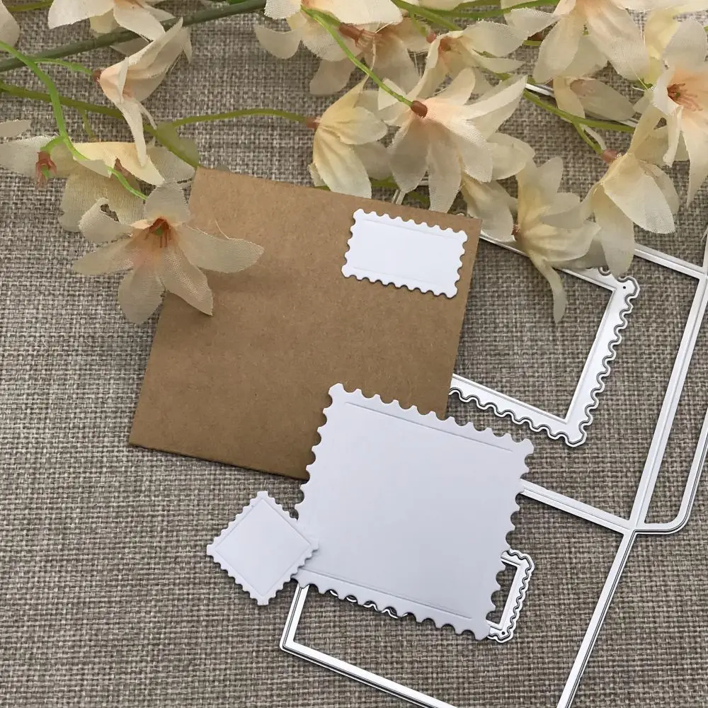 Star Label Umschlag Metall-Stanzformen Schablonen für DIY Scrapbooking Dekorative Prägung Handarbeit Stanzform Vorlage