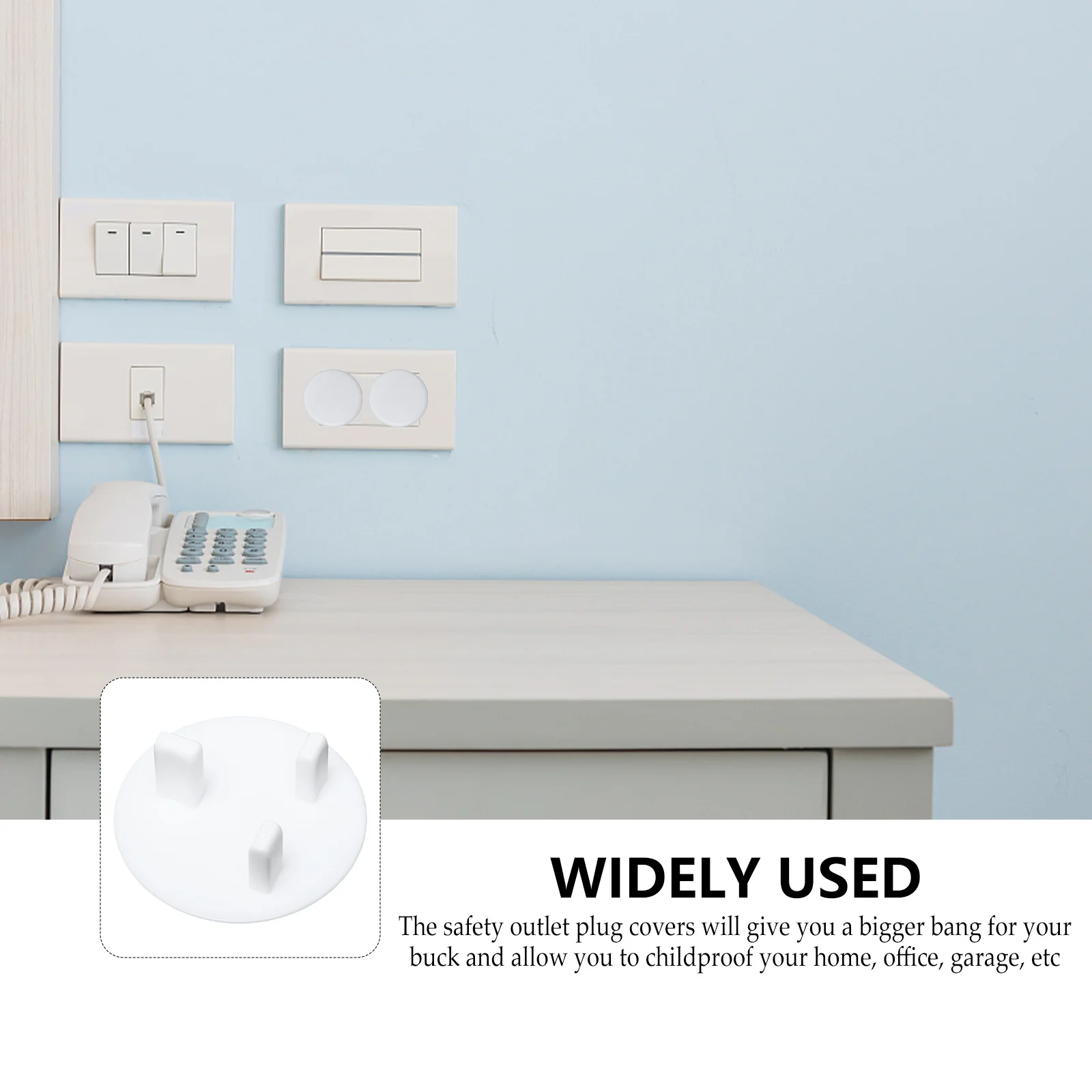 20 Pcs Plug Socket Protection Cover Child Covers Electric Abs Sockets Corner Protectors Safety