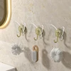 Acrylic Butterfly Transparent Hook Clothes Hanger For Bathroom Wall Hanging Rack Organization Storage Door Hooks Kitchen Gadget 1