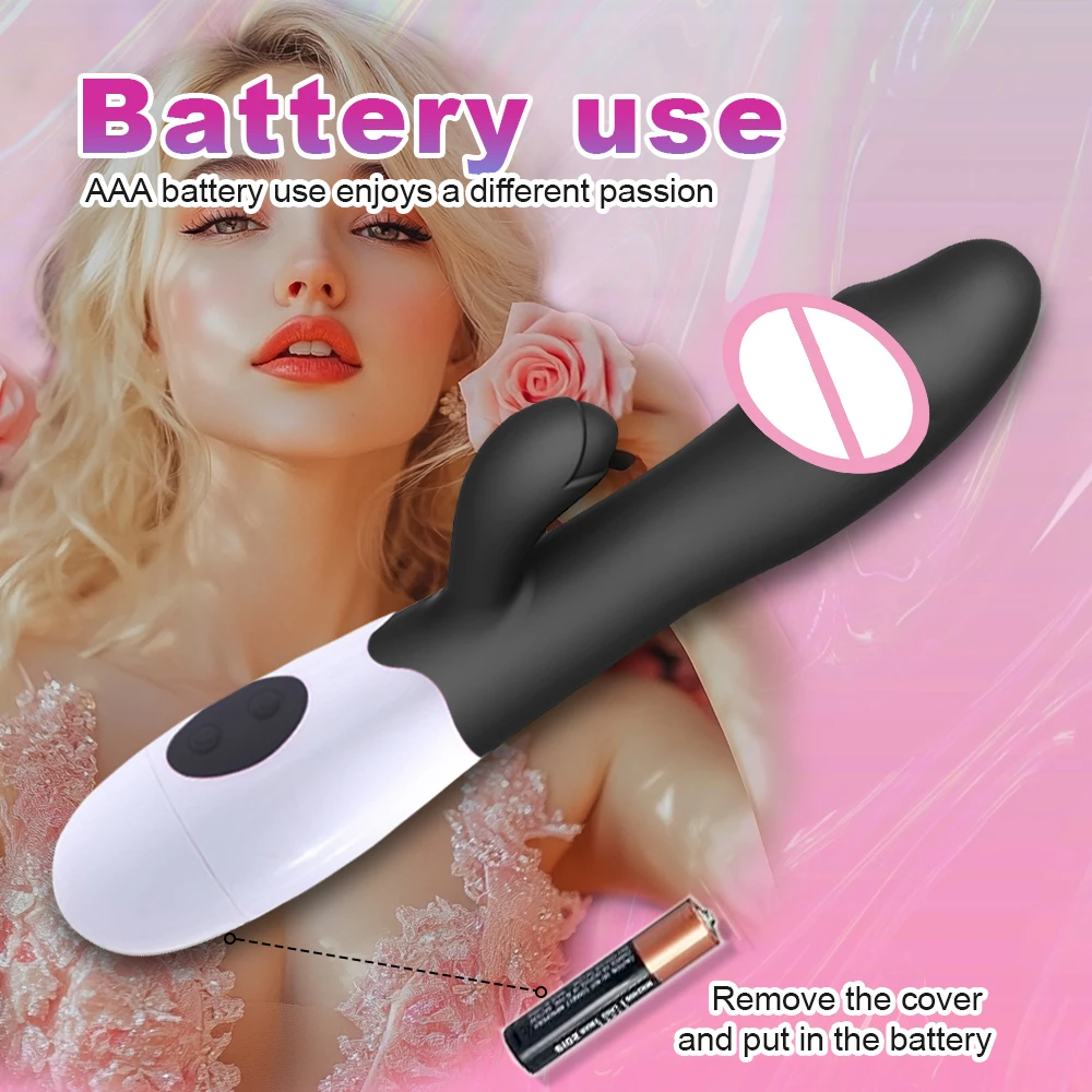Rabbit Vibrator for Women Powerful G Spot Female Clitoris Stimulator Vibrating Silent Adult Sex Toy For Female Masturbator Dildo