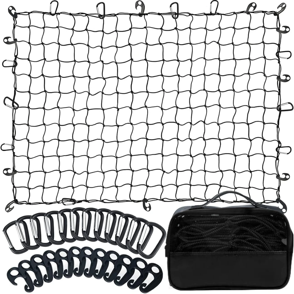 Reflective Cargo Net For Truck Pickup Bed Latex Elastic Cargo Luggage reflective-cargo-net-for-truck-pickup-bed-latex-elastic-cargo-luggage