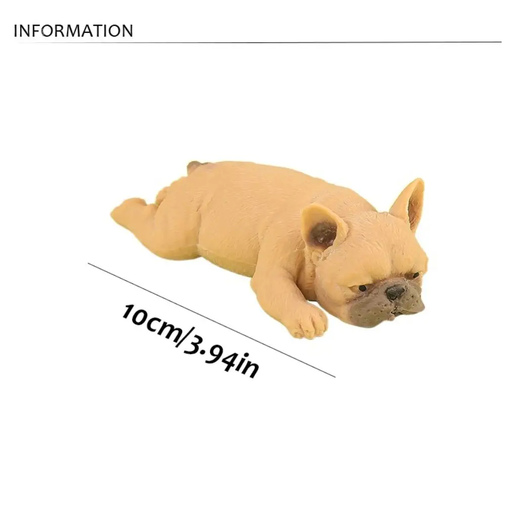 Soft CutePretend Play Dog Squeeze Sensory Toys Stretch Squeezing Fidget Simulation French Bulldog Cute Soft Squeeze Puppy Toys 6