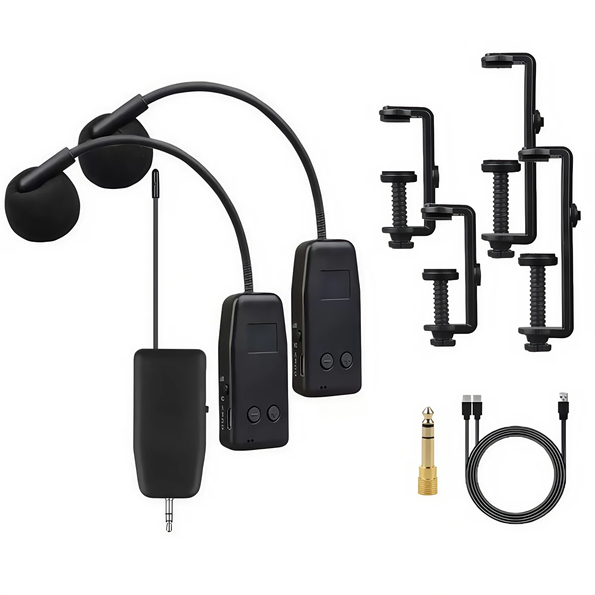 Wireless 2 4G Mic Solution for Violin Viola Cello Players Robust Connection with Simultaneous Charging Capability