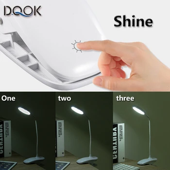 Led Desk Lamp Stepless Dimmable Touch Foldable Table Lamp Bedside Reading Eye Protection Night Light 3