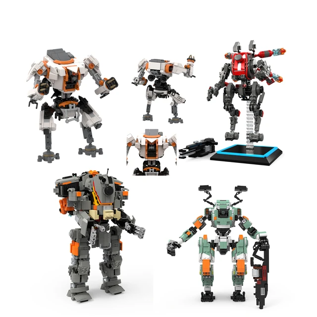 MOC High-Tech Titanfall 2 Kane's Scorch Titan Building Blocks Set Machine  Mecha Robot Bricks Model