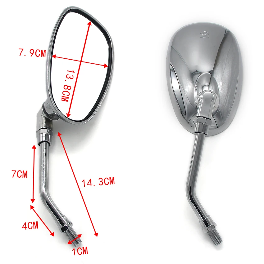 Motorrad Rück Seite Spiegel Für Yamaha XJ900 XJ600 XJ550 XJ1100 SR125 SR185 SR250 SR400 SR500 SRV250 SRX250 SRX400 SRX600 – Detail 2