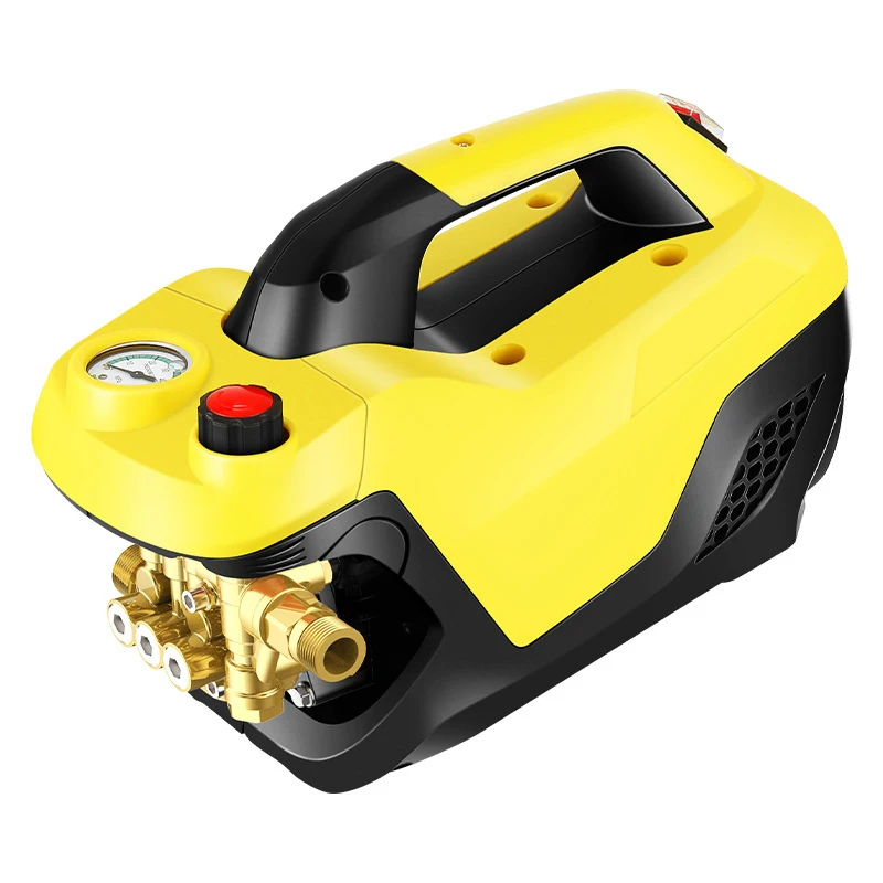 220V 60HZ High Pressure Washer Portable Cleaner Adjustable Water Pressure Automatic Water Gun High-Handed Car Wash Tools 150Bar 6