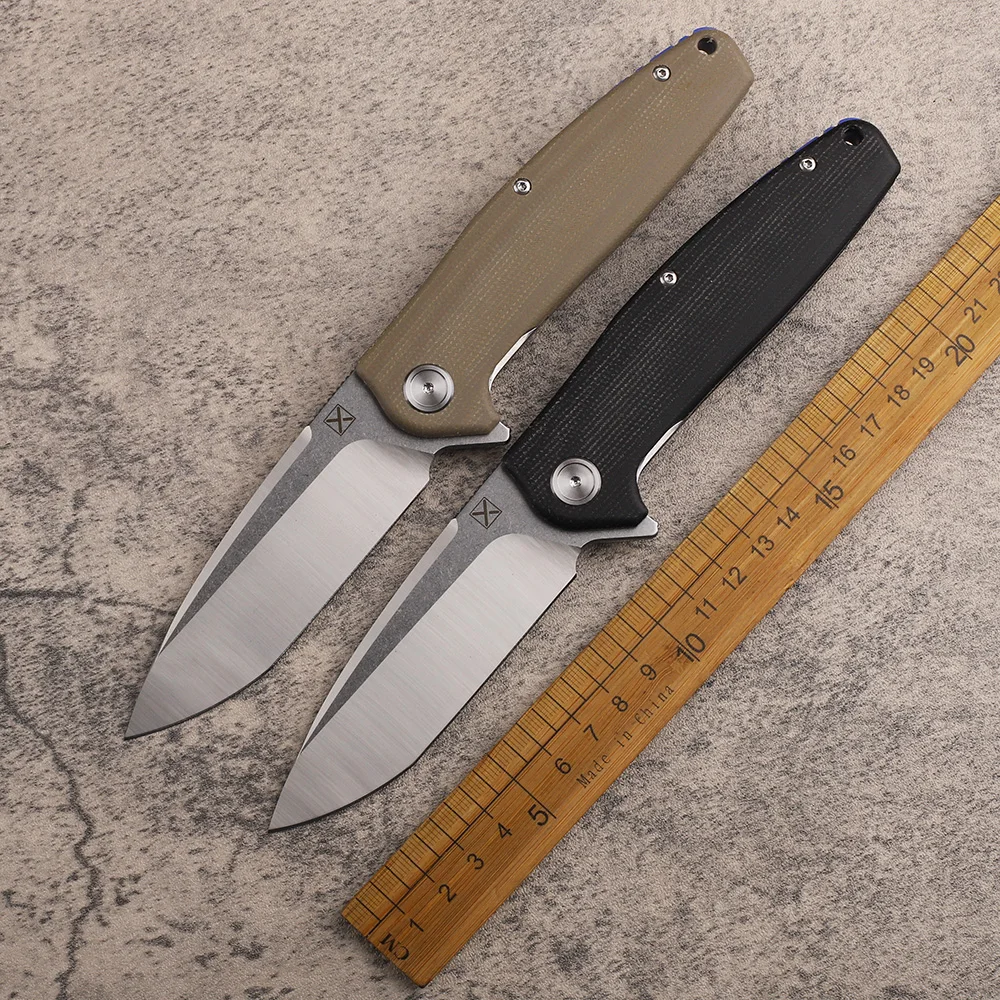 

YX751 Folding 14C28N Steel Blade Flax Handle Outdoor Camping Hunting EDC Pocket Tool Knife