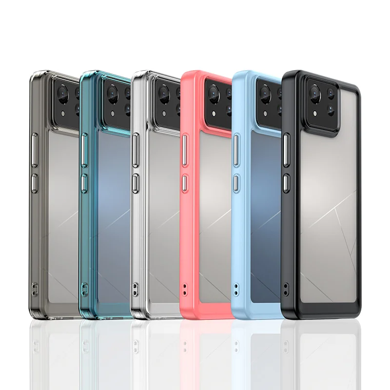Shockproof Silicone TPU Bumper with Clear Hard Cover
