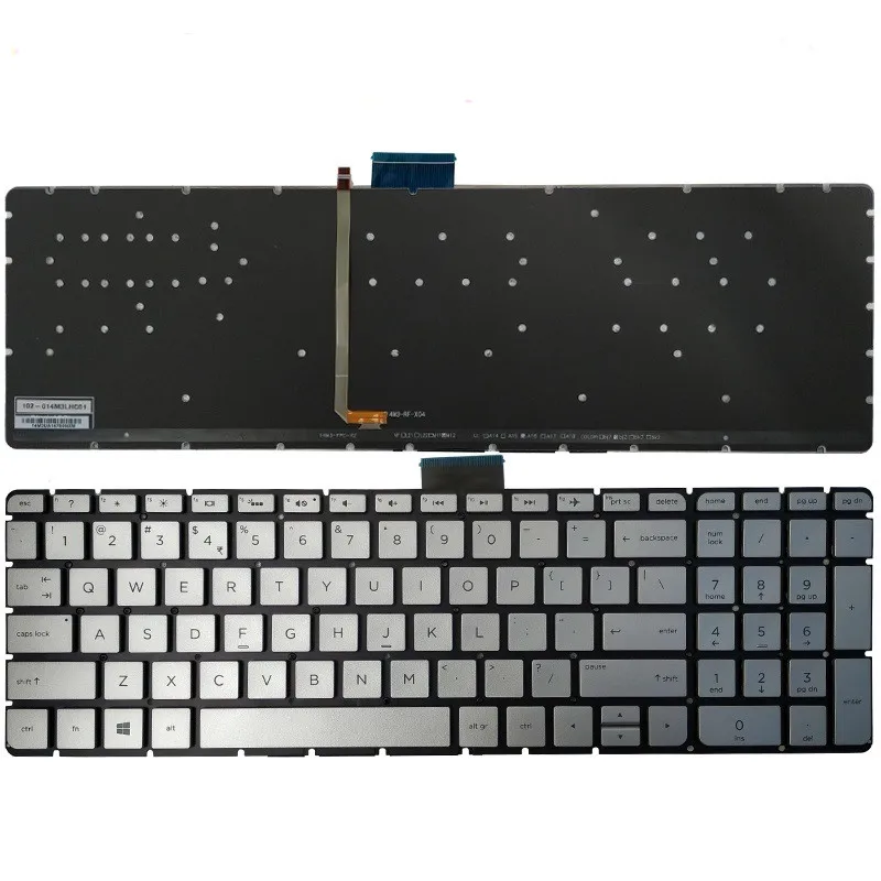 Repose-poignets HP Pavilion 15-AW084SA – Noir Et Argent – Clavier UK – Occasion