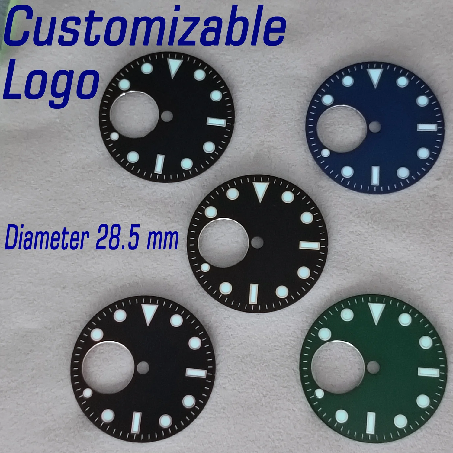 28.5mm NH Dial Watch Face Hollow Surface Suitable For NH Movement Men's Watch Accessories No Calendar Customizable