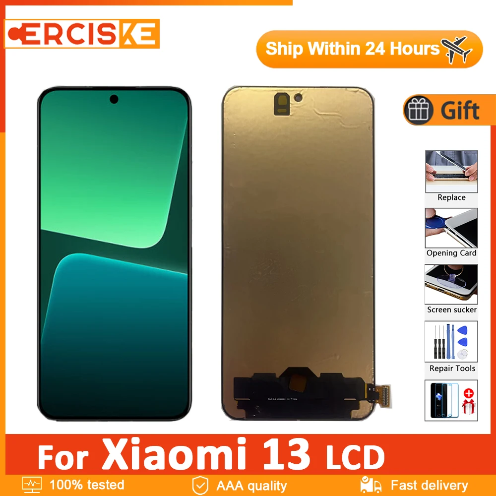 

6.36'' Original AMOLED For Xiaomi 13 LCD Display Touch Screen Panel Digitizer Assembly For xiaomi13 LCD Replacement Parts