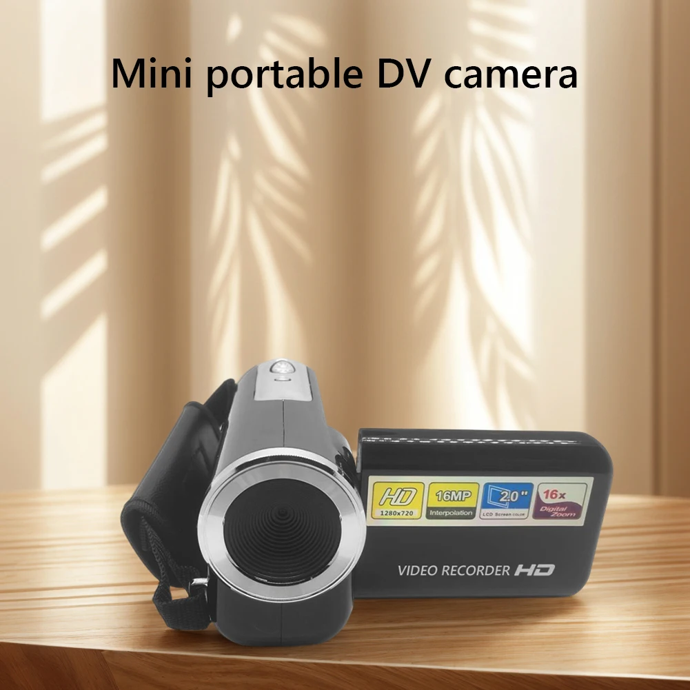USB 케이블이 포함된 16MP 720P 휴대용 DV 캠코더 디지털 캠코더 2.0인치 TFT 컬러 스크린 학생 청소년을 위한 16X 디지털 줌