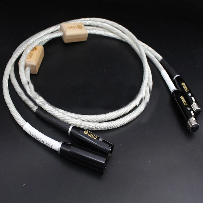 

Nordost Odin Supreme Reference Audio XLR Interconnect Cable Hifi Audio Balance Cable Silver Plated XLR Plug WIre Cable