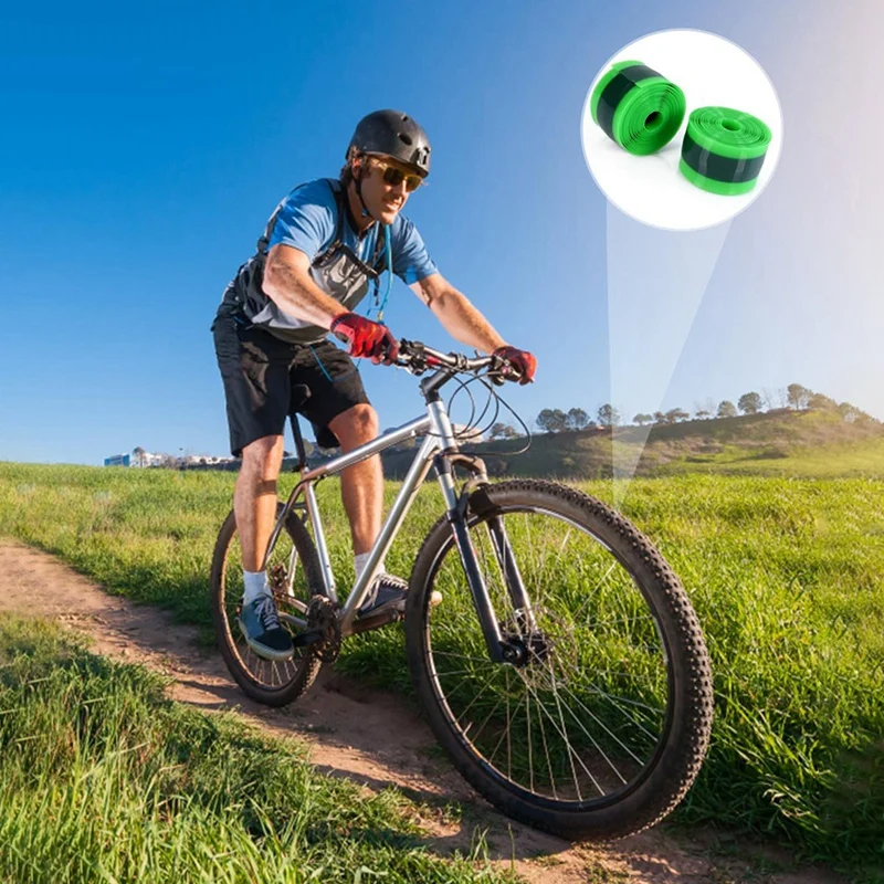 2PCS Bike Tire Liner Inner Tube Bicycle Flat Protector Compatible For 12/16/18/20/24/26/27.5/29Inch Durable