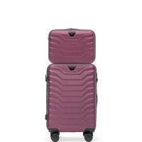 Ensemble de bagages PEAFOWL Bourgogne : Valise de cabine + valise de 20 pouces 1