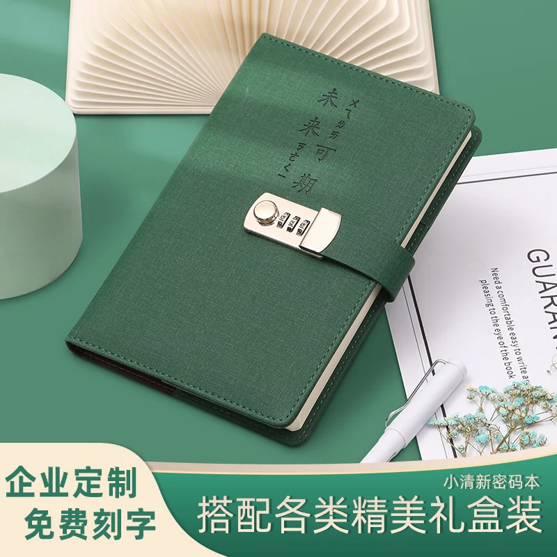 성인용 번호 일기장, 절묘한 잠긴 손 원장, 학생 노트북, 번호 잠긴 노트북