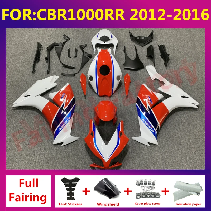 

For Motorcycle CBR1000RR 2012 2013 2014 2015 2016 ABS Bodywork full Fairings Kit CBR1000 RR Shell Fairing kit zxmt set red white