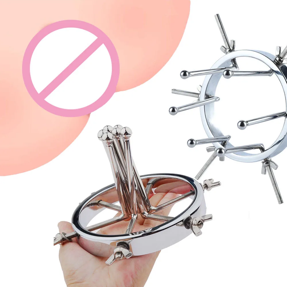 Extreme Anal Vaginal Dilator Speculum Mirror Adult Metal Anus Pussy Dilator Anal SM toy For Woman Expansion Device