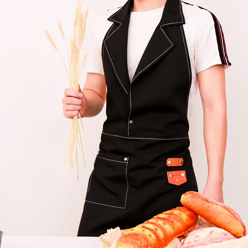 Customizable Canvas Apron with Logo - Durable Workwear