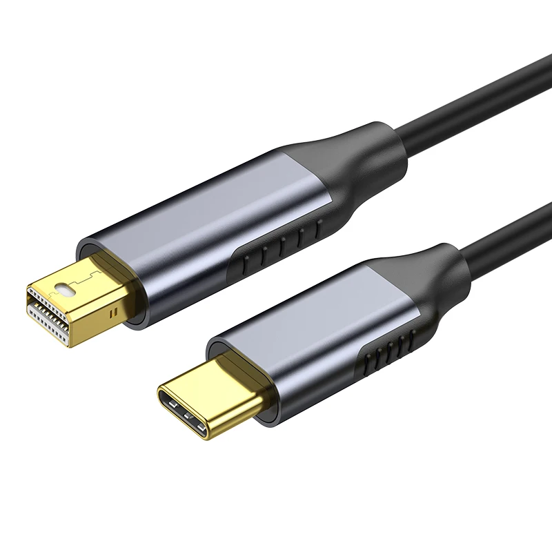 맥북 에어 프로 미니 디스플레이 포트 케이블 어댑터, 8K USB C 타입 to 미니 DP 디스플레이 포트, 썬더볼트 비디오