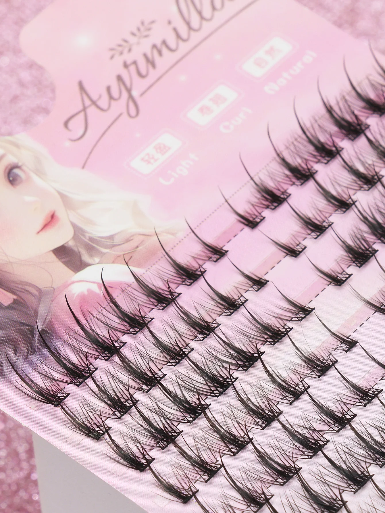 C curl 60-200clusters Eyelashes Extension Cluster 3D Mink Lashes Individual Full Lashes Natural Look 8-16MM False Lashes