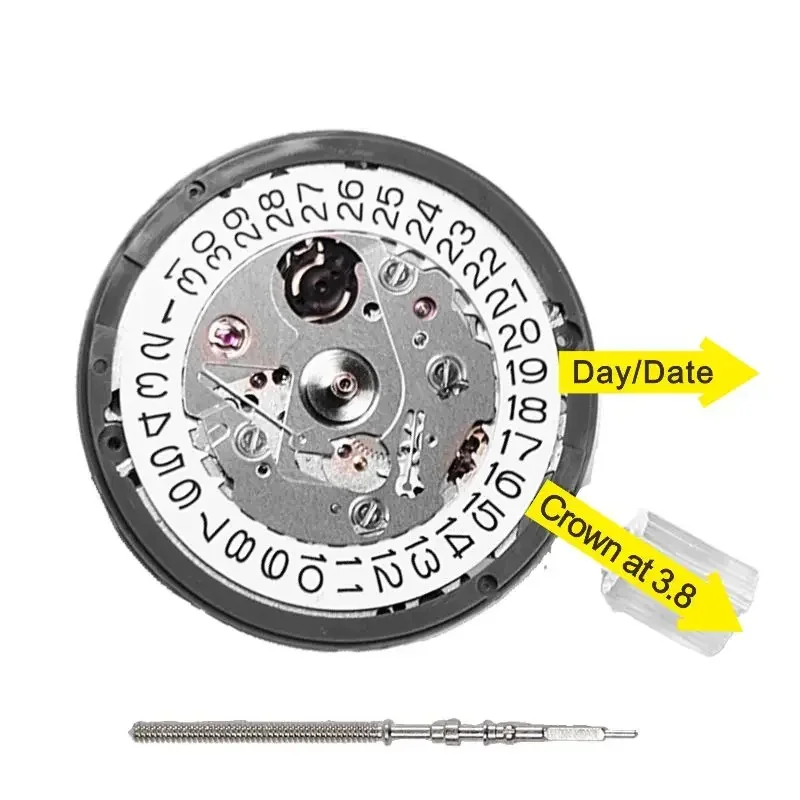 NH35A Mechanical Movement 24 Jewels Automatic Self-winding Movt Replace watch repair