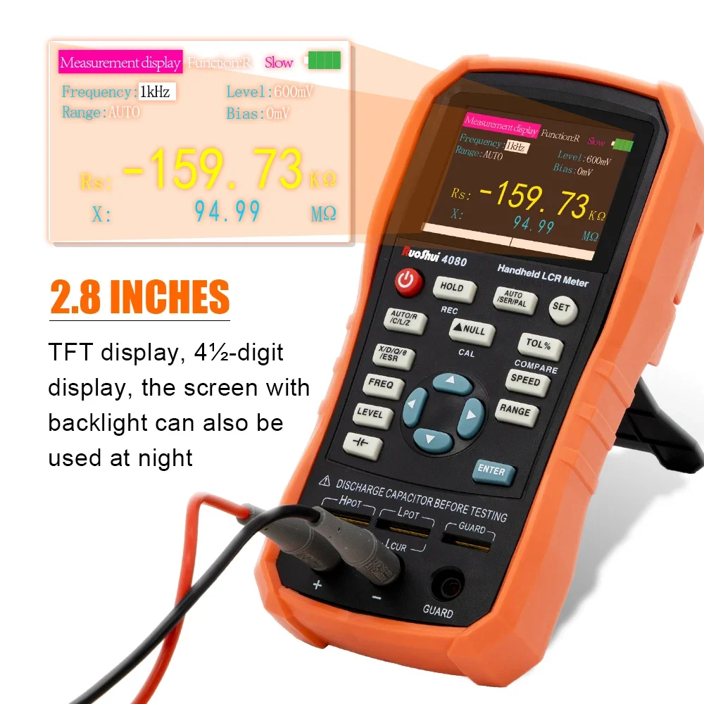 Handheld LCR Meter Digital Bridge Capacitance Inductance Resistance Multimeter Tester ESR Calibration With USB Super Capacitor 4