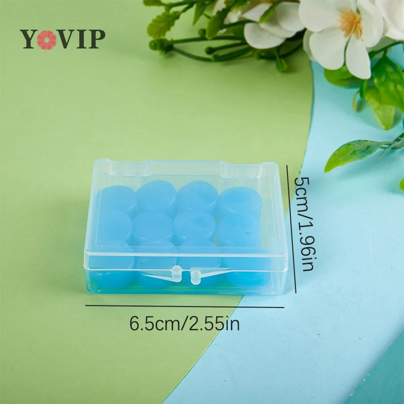 12PCS Silicone Ear Plug Reusable Silicone Wax Earplugs Swimming Moldable Earplugs Noise Reduction Cancelling Sleeping Protection images - 6
