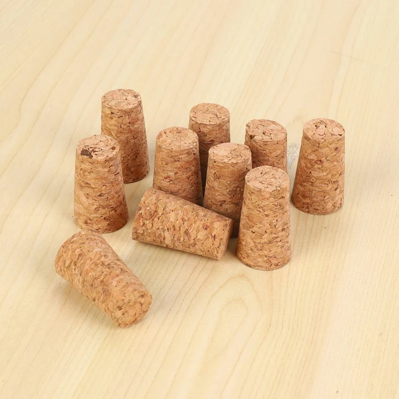 10 Pieces Tapered Corks Stoppers DIY Craft Art Model Making 19mmx 30mm 