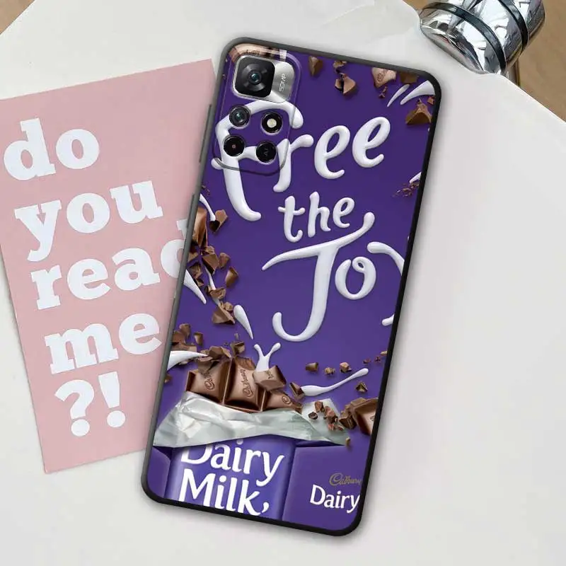 thumbnail image 1 of Funda de teléfono con diseño de chocolate popular Milka Box para Redmi Note 12, 11, 10, 9, 8, 7 Pro, Redmi 12C, 10C, 9A, 9C, carcasa de silicona, 1 of 5