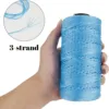 1.5mm200m New Summer Crochet Yarn DIY Craft Thread Ice Silk Art Yarn Cord Polypropylene Yarn for Hat Doll Sewing Bags Crocheting 4