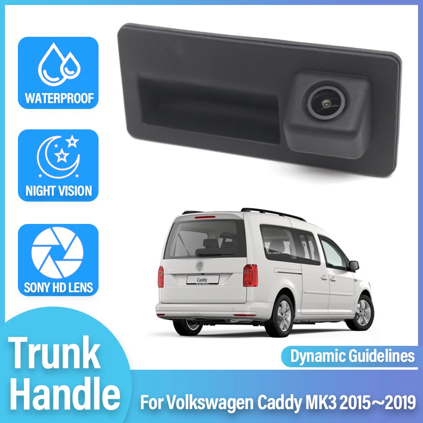 

Car Trunk Handle Camera For Volkswagen Caddy MK3 2015 2016 2017 2018 2019 Night Visioin Waterproof Backup Rear View camera