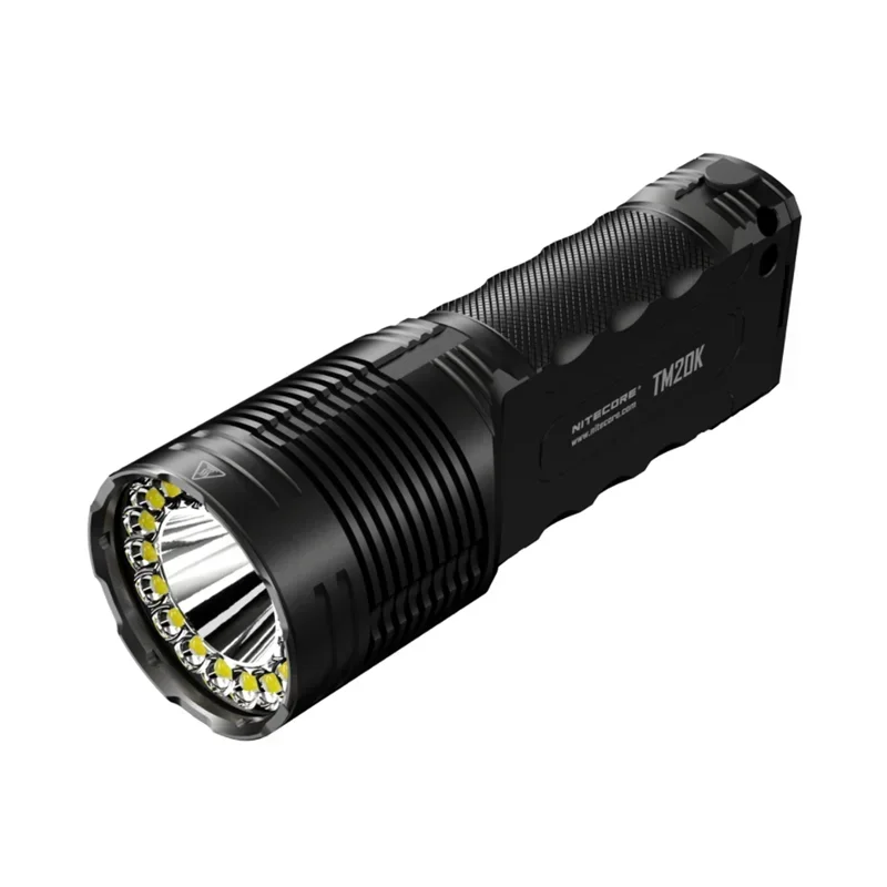 NITECORE 전술 손전등, 20000 루멘, 19 x CREE XP-L2 LED, USB 충전식 내장 배터리, 서치라이트 스포트라이트, TM20K