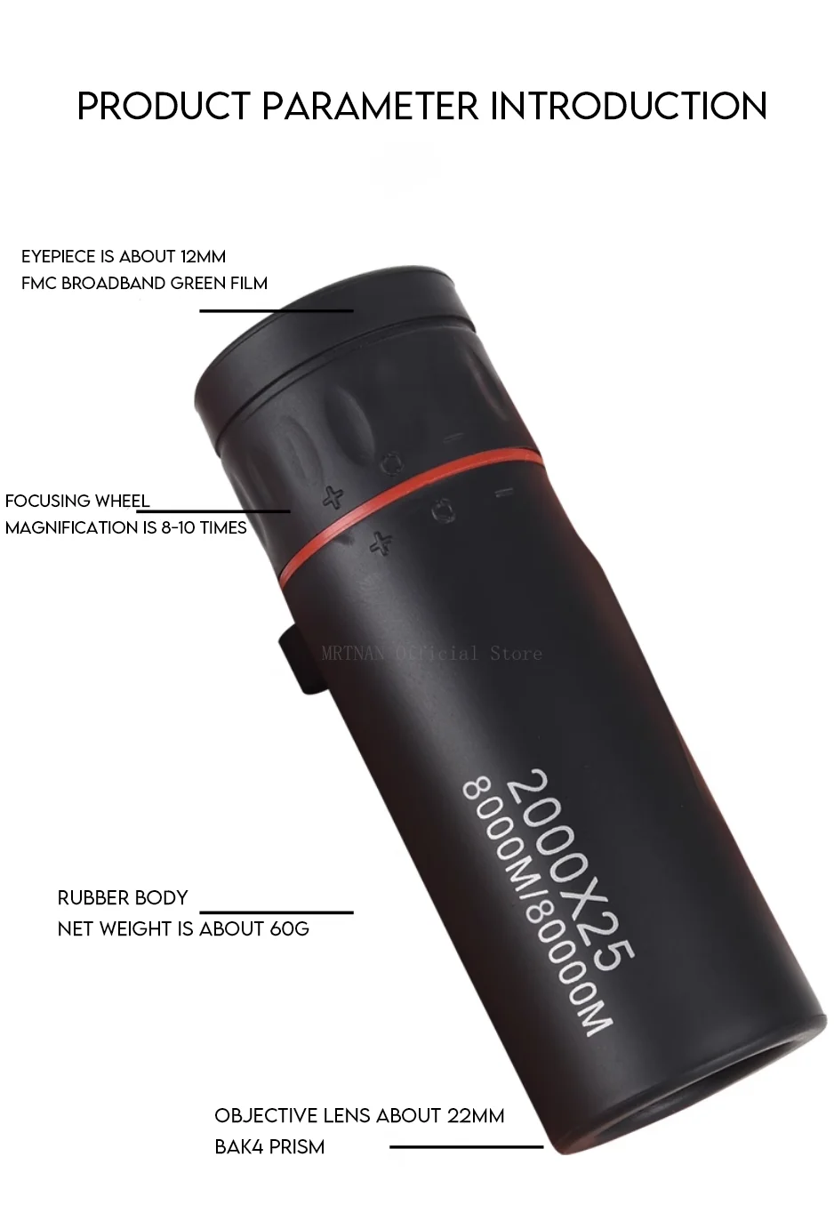 S117f0efa70dd494da92ee2905d56a983y 2000x25 monokularowy dalekosiężny zasięg nocny 12X powiększenie HD monokularowy kemping akcesoria myśliwskie potężny teleskop Mini telefon