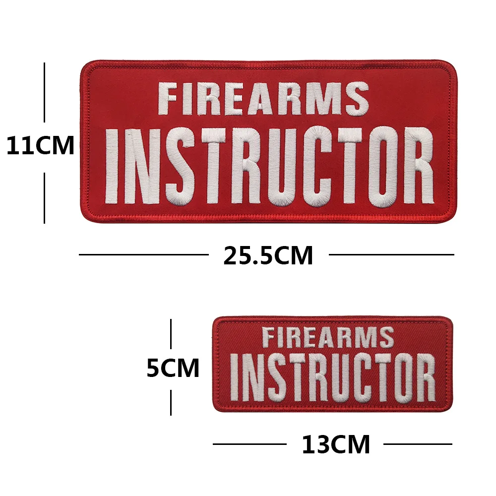 Instructor 엠블럼 전술 탱크 탑 자수 패치, 보안 로고, 사기 배지, 대형 스티커
