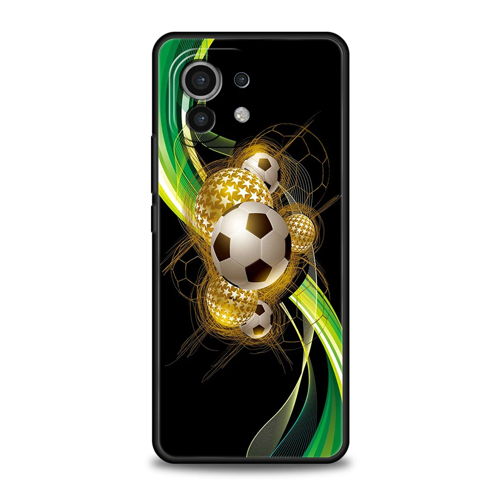 Fußball Sport Telefon Fall für Xiaomi Mi 14 13 12 11 Ultra 13t 12t Poco C51 F3 F4 F5 X3 X4 NFC M3 Pro Lite 5g Silikon Cover Taschen – Detail 2