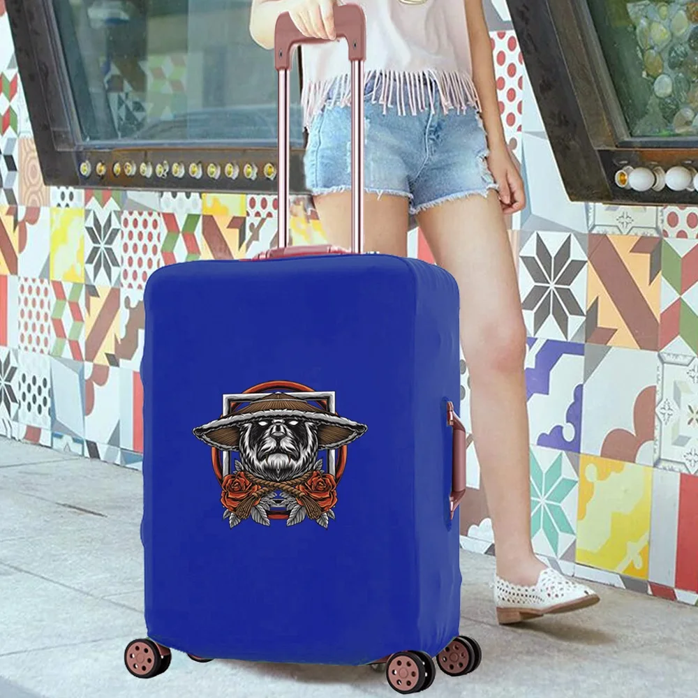 Luggage Case Dust-proof Thicken Suitcase Cover Apply To18-28 Inch Travel Accessory Cases Samurai Print Trolley Protective Covers