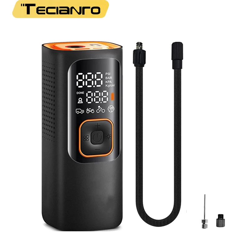 무선 자동차 공기 압축기, 디지털 자동차 공기 펌프, 타이어 공기 주입기, SUP 인플레이터, 20000mAh, 60L/분, 12V, 160PSI 
