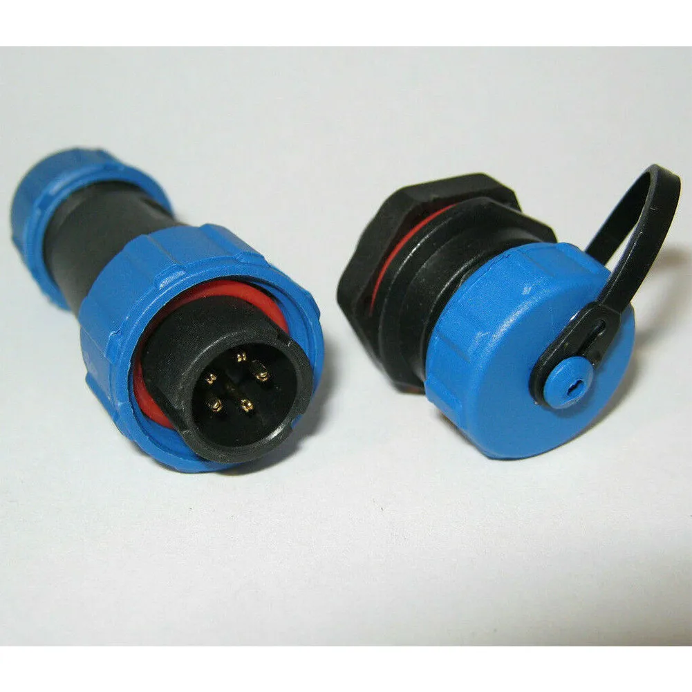 SP16 Waterproof Circular Socket Connector IP68 Rated with 2 to 9 Pins Essential for Low Frequency Applications