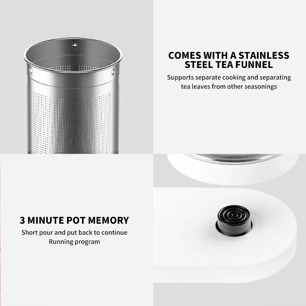 Xiaomi Mijia Smart Multifunctional Health Kettle 1.5L Stainless Steel Tea Electric Health preserving Pot Work with Mi Home APP electric kettle electric tea stove