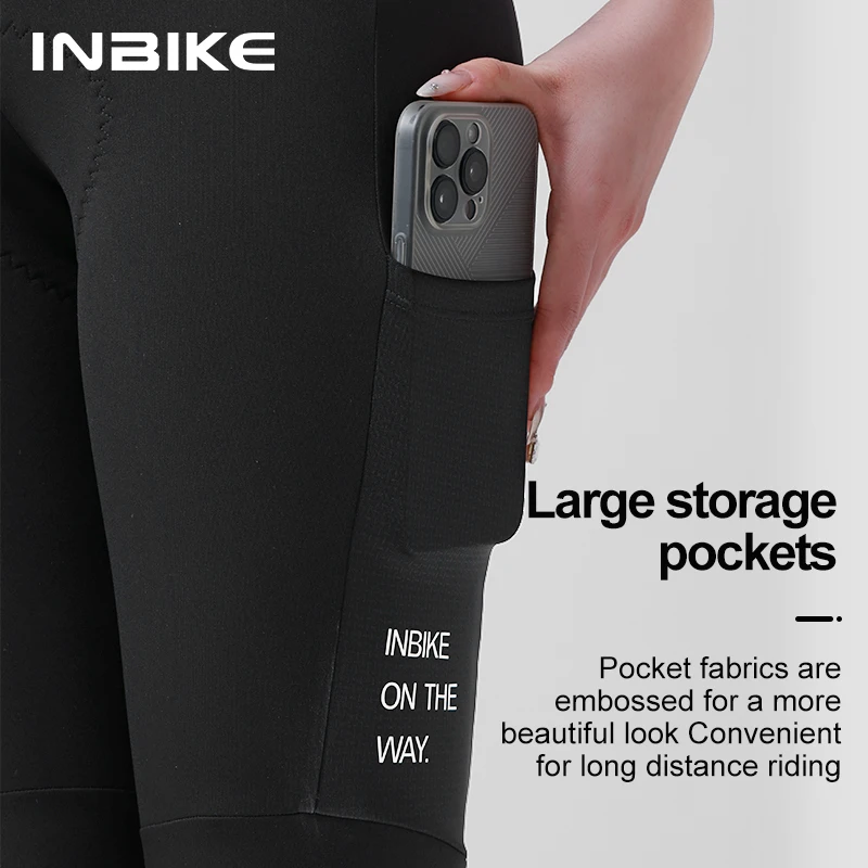 INBIKE Winter Women's Cycling Bib Pants Fleece Warm Mountain Bike Cycling Pants Gel Padded Outdoor