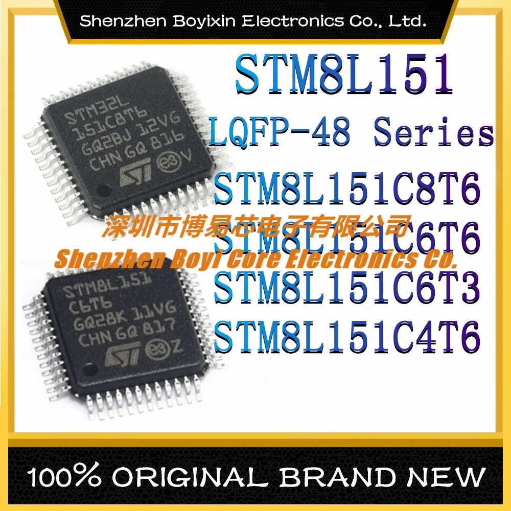 STM8L151C8T6 STM8L151C6T6 STM8L151C6T3 STM8L151C4T6 LQFP-48 STM8L STM8L151 STM8 16MHz microcontroller (MCU/MPU/SOC) IC Chip new stm8s903k3t6c stm8s903k3t6ctr cpu 16mhz voltage 2 95v 5 5v program capacity 8kb total ram capacity 1kb lqfp 32