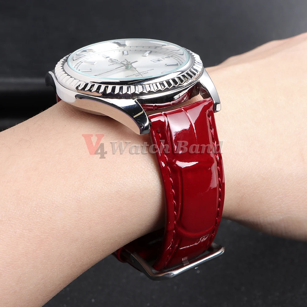 Premium Universal PU Leather Watchband - Soft Replacement Strap