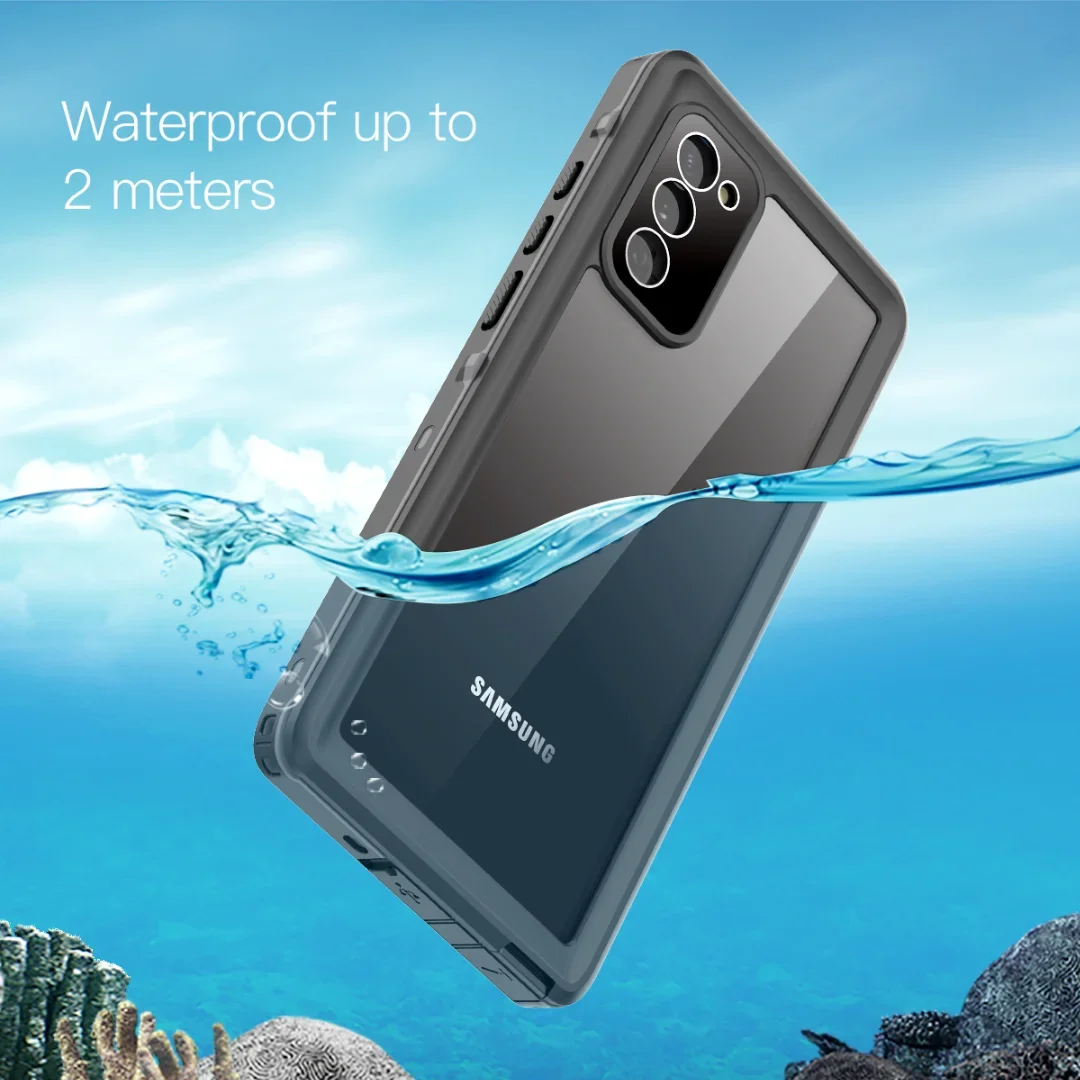 IP68 Outdoor Swimming waterproof case for Samsung Galaxy S22 Ultra S23 S24 Note 20 S21 FE S20 Plus A53 A52 A12 A32 phone case