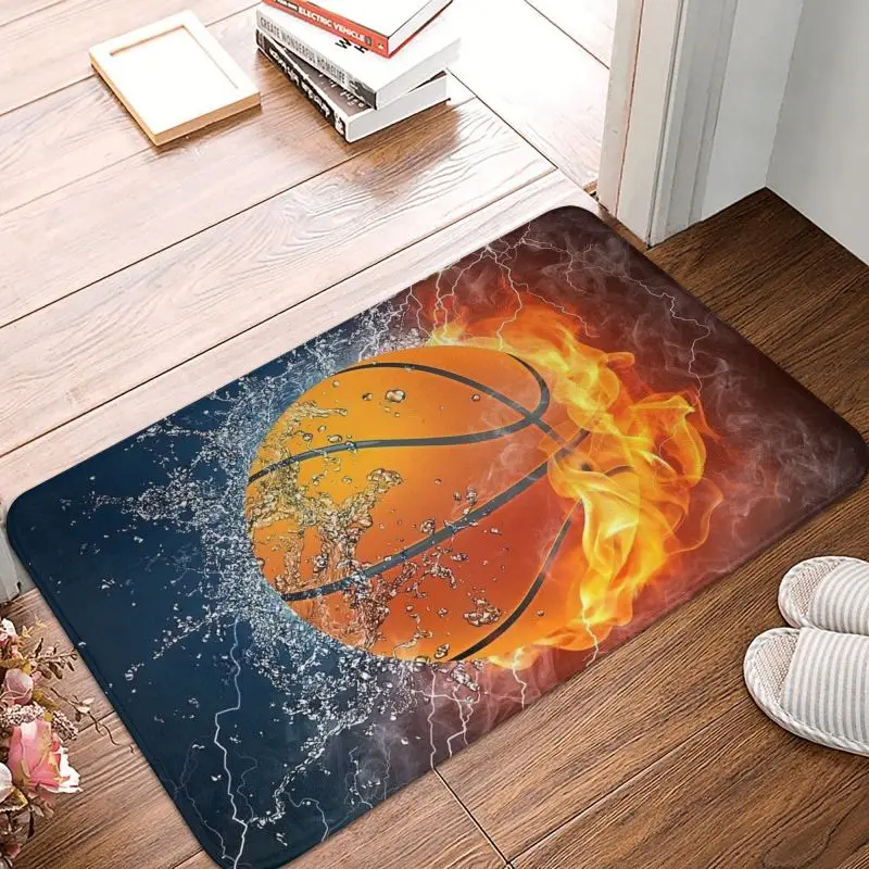 Basket Ice And Fire Door Floor Bath Kitchen Mat Antiscivolo Indoor Sport Player Zerbino Giardino Ingresso Tappeto Tappeto