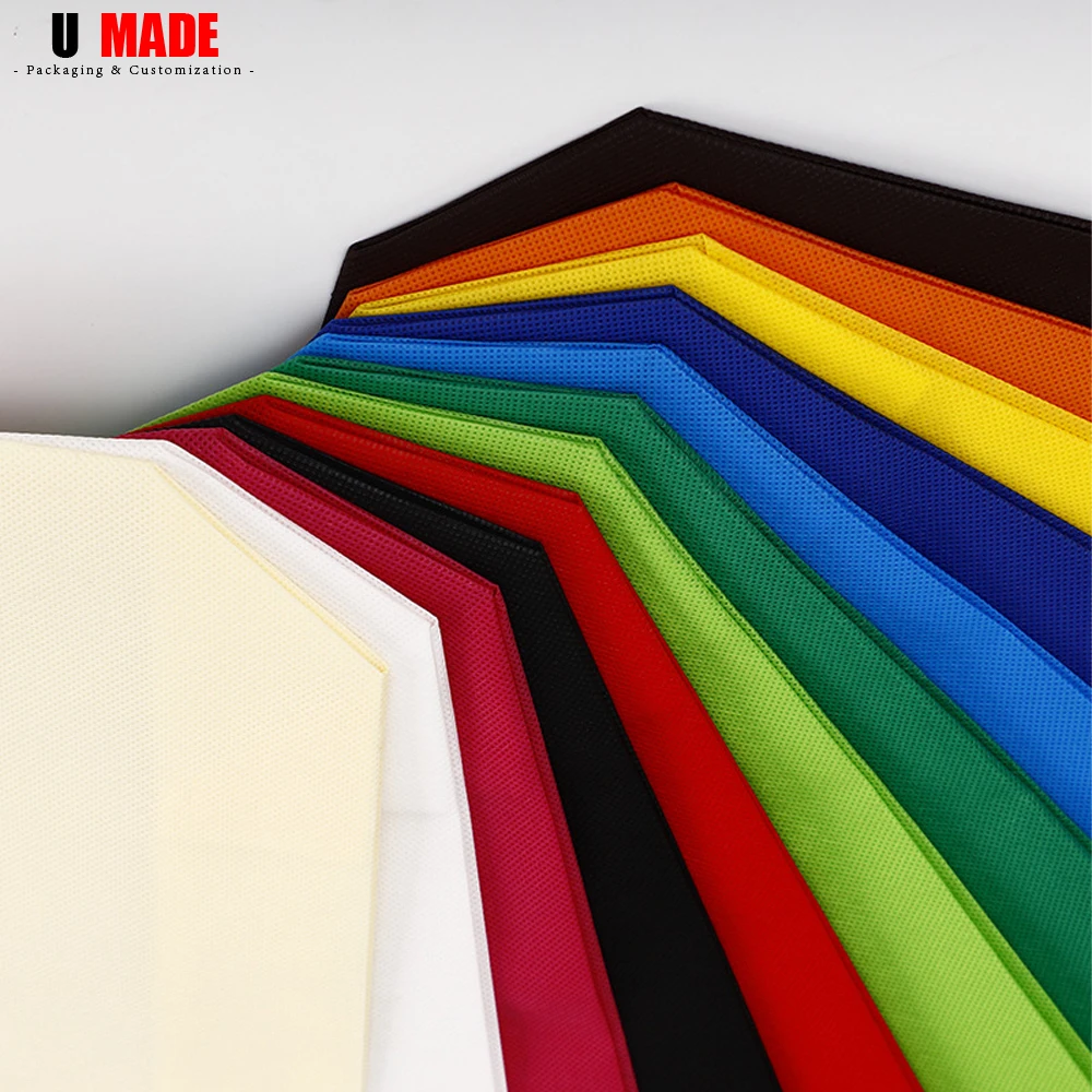 10/20/50Pcs Custom Tote Non-woven Bags with Handle Bulk Personalized Reusable Shopping Bags with Logo Customized for Business 3