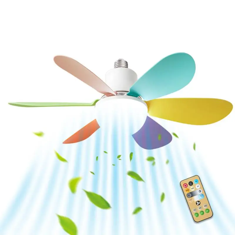 

LED Ceiling Fan With Remote Socket Fan Flush Mount With Dimmable Light 3-Speed Adjustable Remote Fan Light For Study Room Living