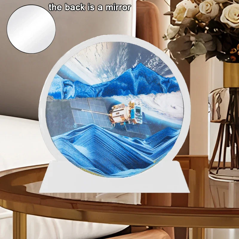 Dinamica Sabbia Luce Notturna 3D che Scorre Sabbia Luce Notturna Lampada Clessidra Sabbia Movimento Immagine Decor Vetro